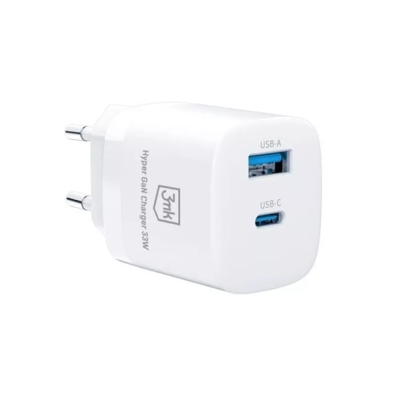 Φορτιστής 33W GaN PD 1xUSB-A+1xUSB-A
