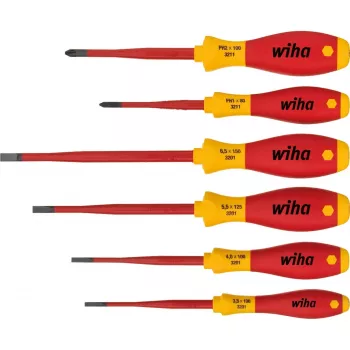 Σετ κατσαβιδιών Wiha SoftFinish electric schlankFix, 6 τεμ.