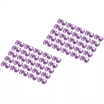 Κλιπ χρωματικής κωδικοποίησης Digitus Color Clips για καλώδια Patch A-CC-VI PVC Βιολετί