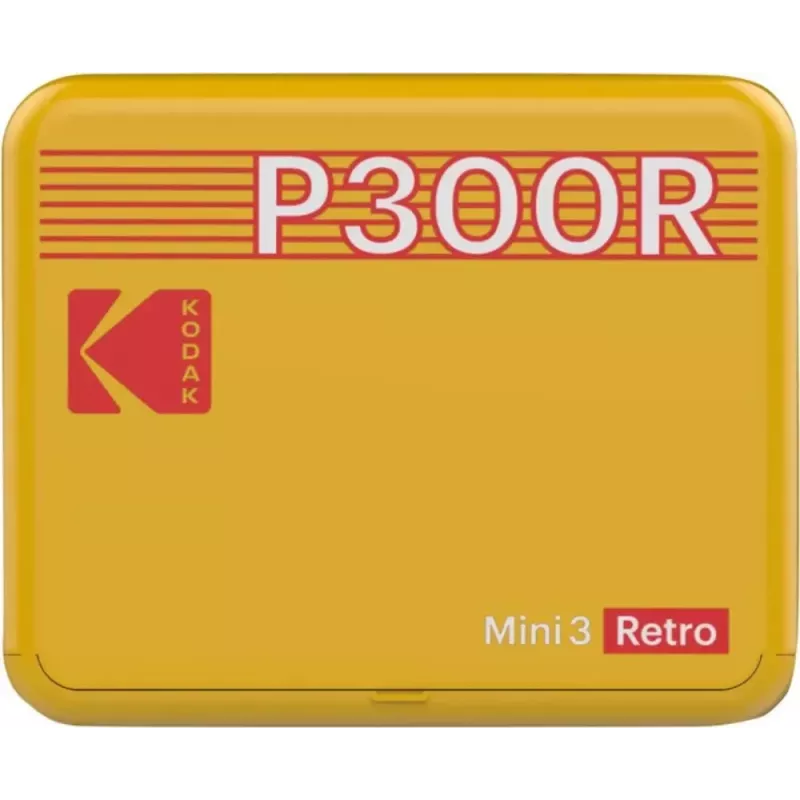 Εκτυπωτής Kodak Mini 3 Square Retro Pass Photo Printing Technology Κίτρινο