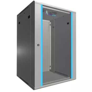 Επιτοίχια ντουλάπα Extralink Rackmount-θήκη 18U 600x600 Γκρι Κλειδαριά ασφαλείας