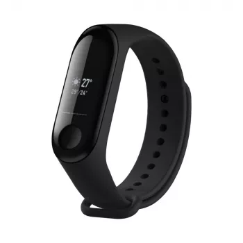 Σιλικονούχο λουράκι FIXED για Xiaomi Mi Band 3/4 – Μαύρο, ανταλλακτικό εύκαμπτο ανθεκτικό σιλικόνη