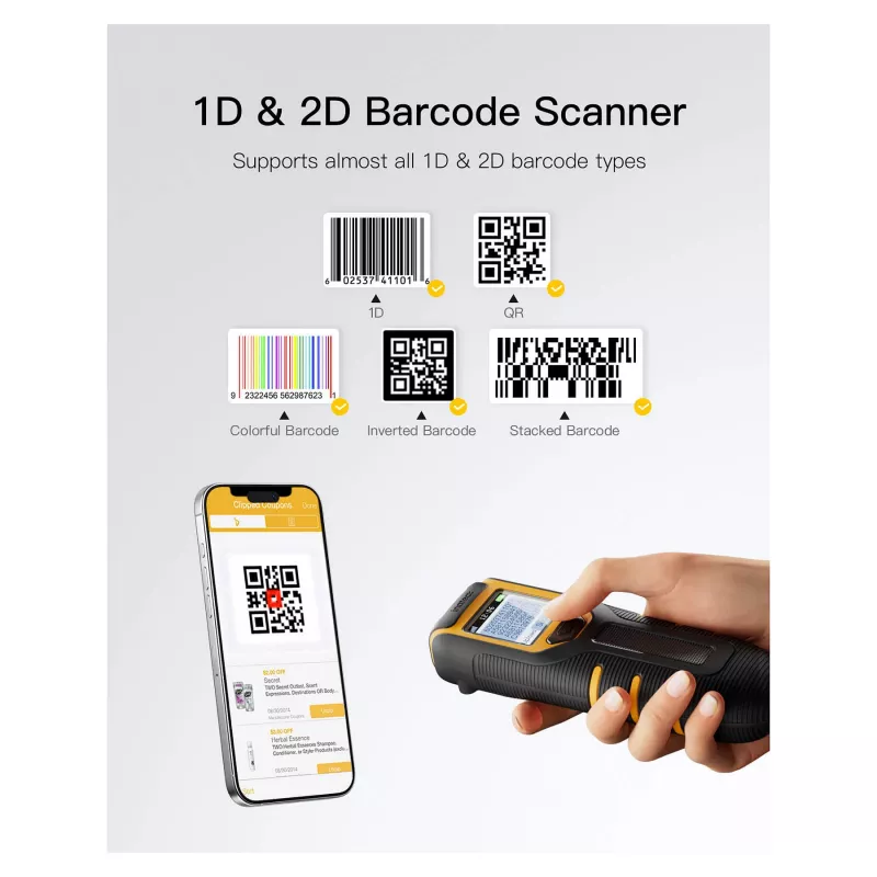 inateck σαρωτής barcode 47 μαύρο [BCST-47_Μαύρο]