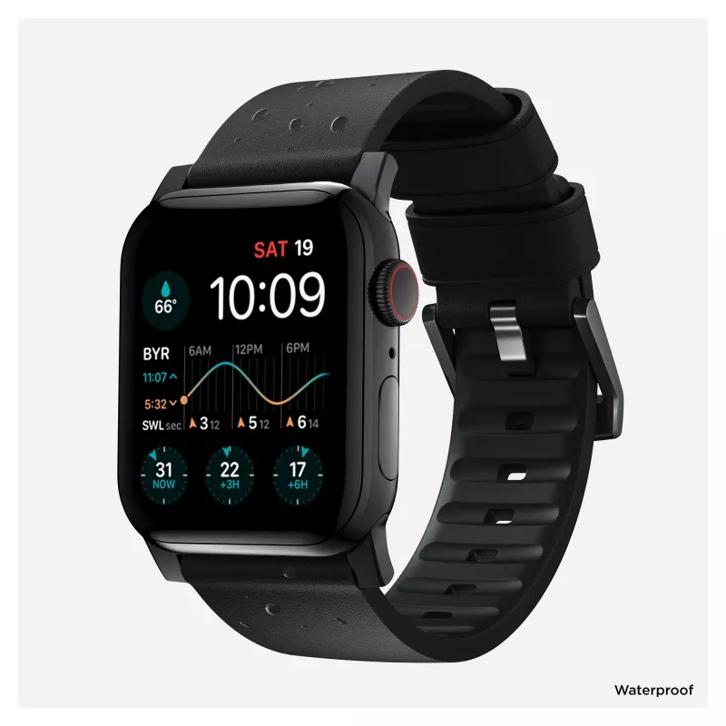 Nomad Modern Λουράκι Blk Actv Lthr Connect Blk 42/44/45/49 ProV2