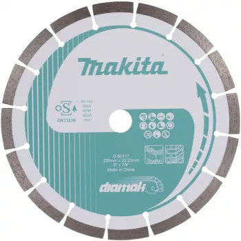 Δίσκος κοπής διαμαντιού Makita D-80117 για κοπή, 230x22,23 mm
