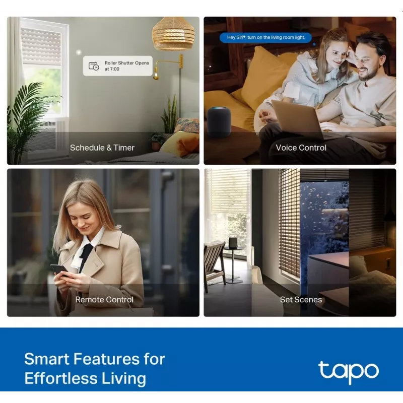 TP-Link Smart Switch Μονάδα, Ρελέ, 7 κανάλια, 2400 MHz, Λευκό, AC, 150 W