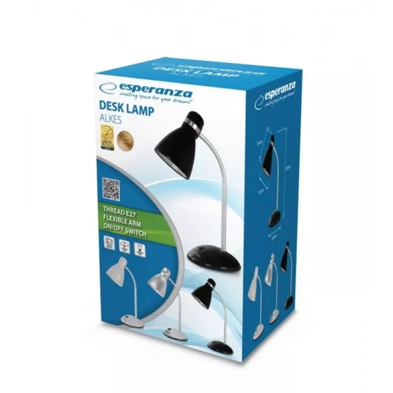 Επιτραπέζιο φωτιστικό Esperanza ELD113S E27 12 W LED ασημί