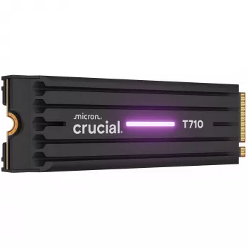 SSD CRUCIAL T710 4 TB M.2 PCIe 5.0 NVMe — 4000 GB, ανάγνωση 14500 MB/s, εγγραφή 13800 MB/s