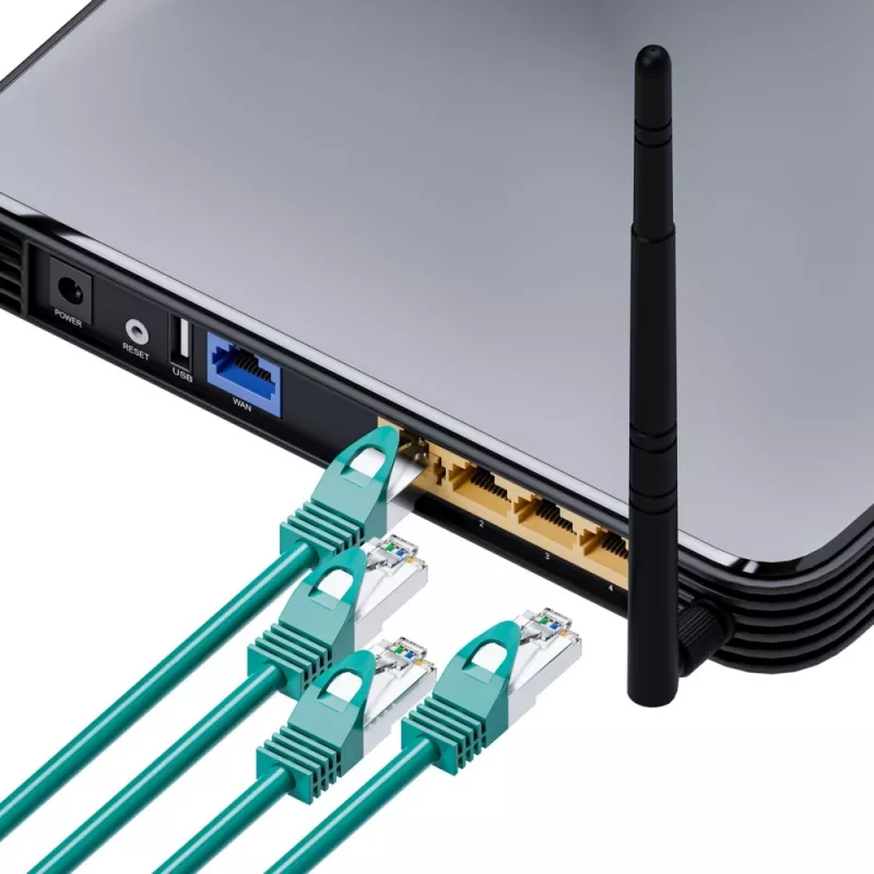 Extralink Cat.6 FTP 2m καλώδιο patch LAN, καλώδιο δικτύου χαλκού, Twisted Pair 1Gbit/s