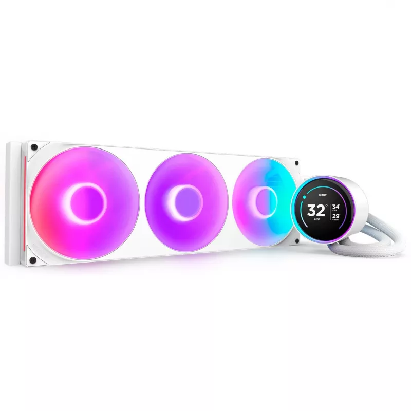 Kraken Elite 420 RGB 420 mm, Υδρόψυξη Λευκό