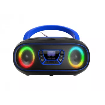 Denver TDB-212BU DAB+ boombox με συσκευή αναπαραγωγής CD, DAB+/FM, Bluetooth, USB, AUX, μπλε