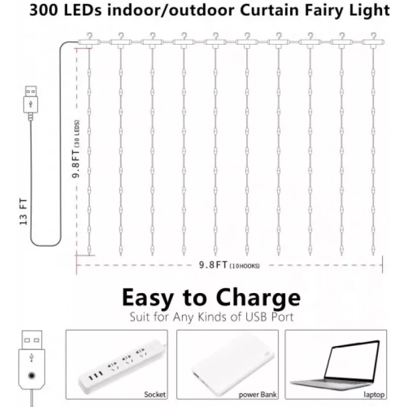 Ταινία LED OEM X0013lX27J – 300 LED, θερμό λευκό