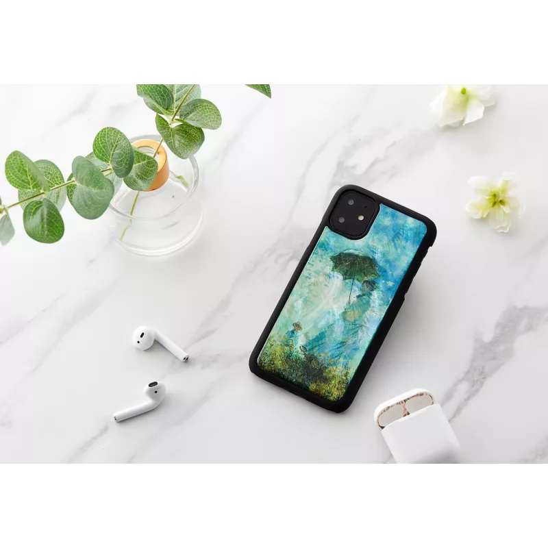 Θήκη smartphone iKins για iPhone 11 — μαύρο σχέδιο Camille, προστατευτική θήκη