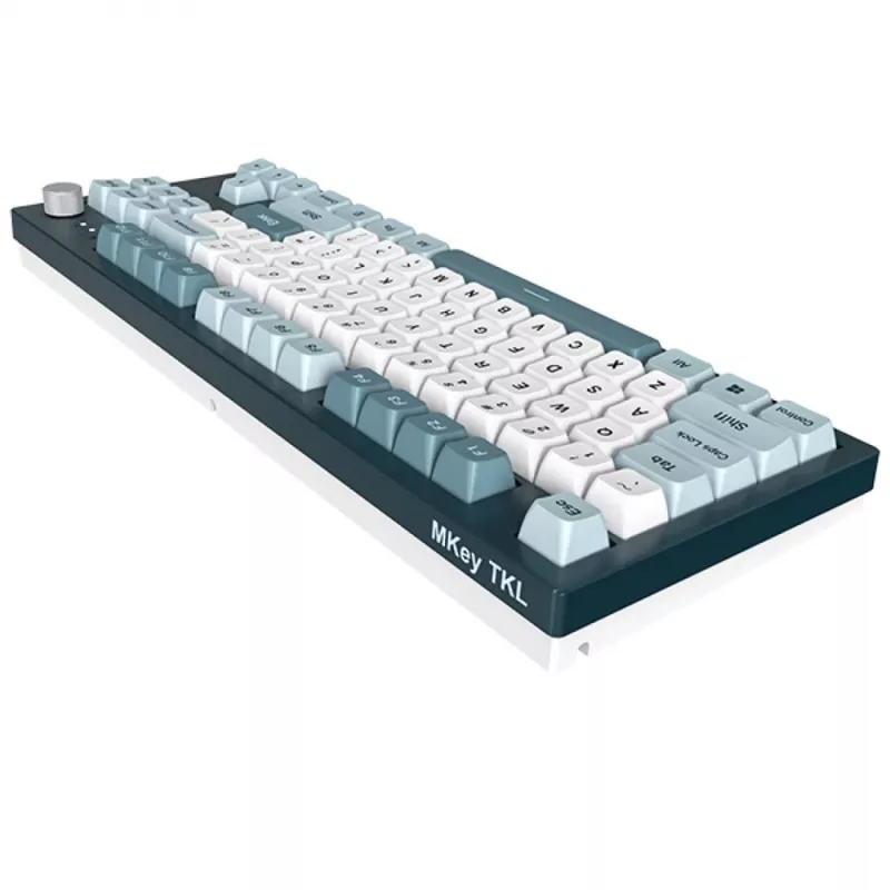 Montech MKey TKL Πληκτρολόγιο Gaming USB Σκούρο γκρι, Ανοιχτό μπλε, Λευκό