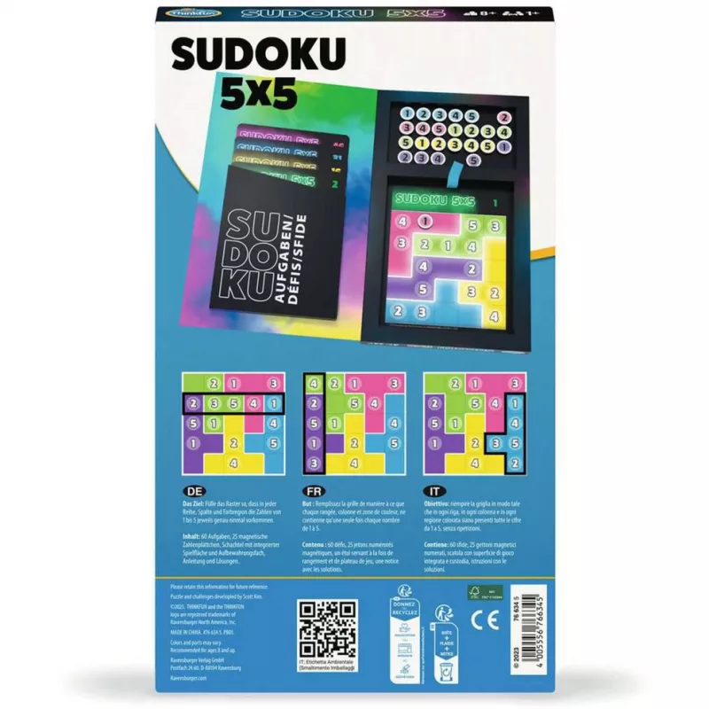 Sudoku 5x5, παιχνίδι παζλ