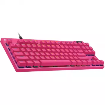 Πληκτρολόγιο Logitech G PRO X TKL RAPID Gaming USB QWERTY ροζ Tenkeyless