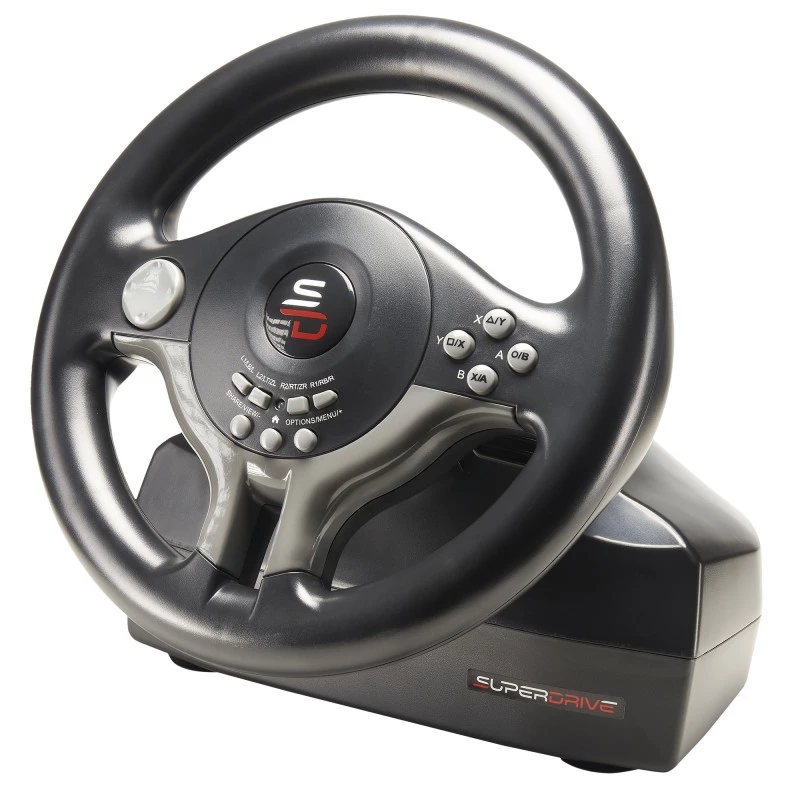 Τιμόνι + πεντάλ Subsonic SV200 μαύρο γκρι USB περιστροφή 180°