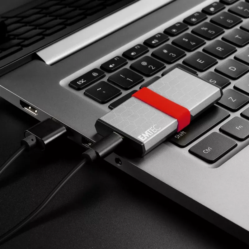 SSD Emtec 256GB Mini USB Type-C USB 3.2 Gen 2x2 ασημί