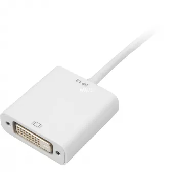 Καλώδιο προσαρμογέα Sharkoon Mini DisplayPort -> DVI 15cm λευκό