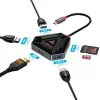 USB-C Hub SBOX HEXAGON 6 σε 1 με HDMI και Ethernet, Type-C λευκό
