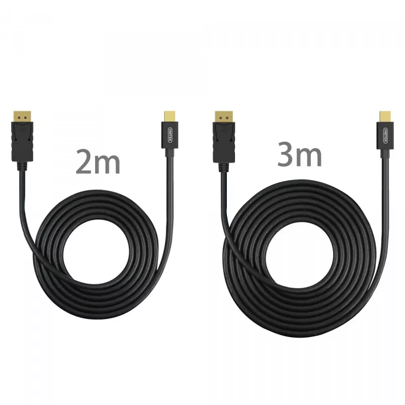 Καλώδιο miniDisplayPort/DisplayPort M/M 2m; Y-C611BK