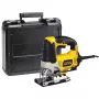 Σέγα STANLEY FME340K — 710 W, 3000 διαδρομές/min, βάθος κοπής ξύλο 85 mm, χάλυβας 10 mm, λαβή τοξοειδής, ρύθμιση γωνίας