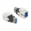 Μονάδα Keystone DeLOCK 86394 επίπεδη λευκή USB A