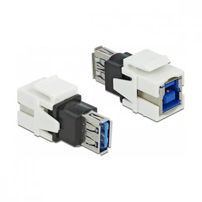 Μονάδα Keystone DeLOCK 86394 επίπεδη λευκή USB A