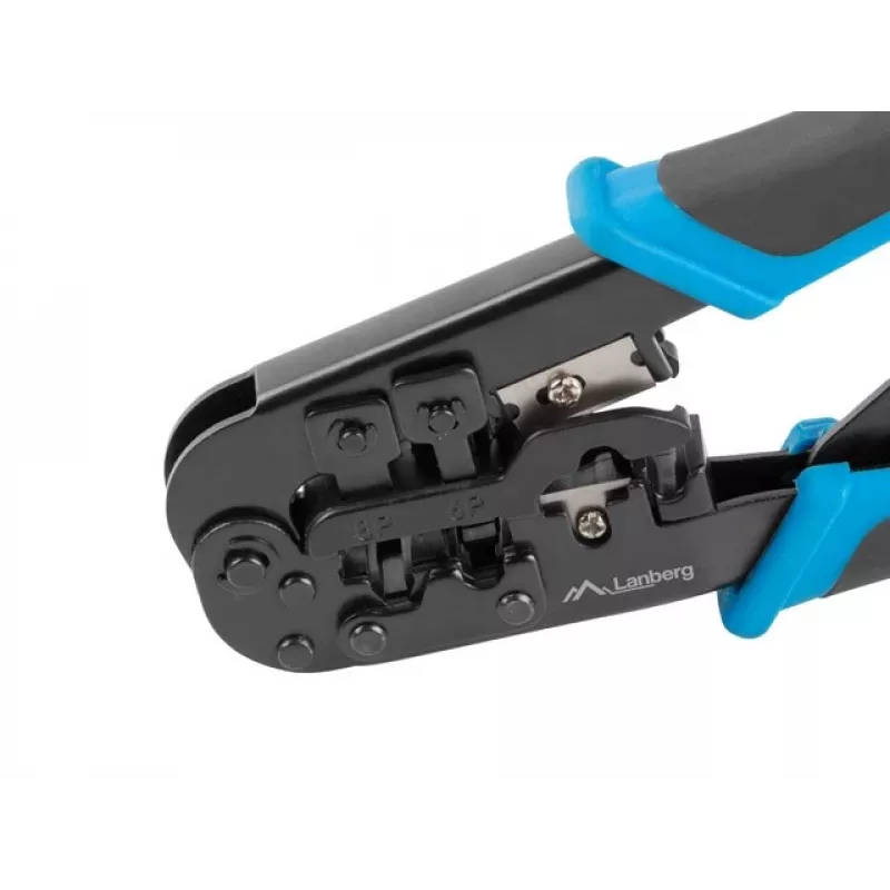 Εργαλείο crimp LANBERG NT-0201 για βύσματα RJ-45, 180 mm, 315 g, μαύρο/μπλε