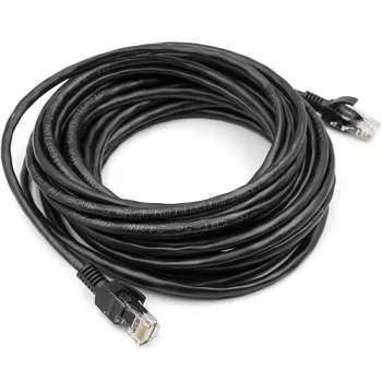 Καλώδιο Cat5E UTP, 7,5m, μαύρο
