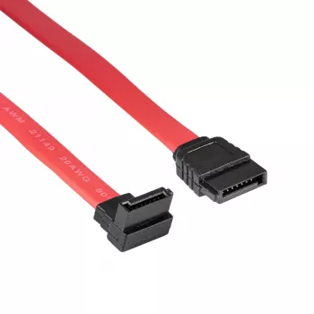 Akyga AK-CA-51 καλώδιο SATA-III 6 Gb/s, ίσιο σε 90° γωνιακό, 0,5 m, κόκκινο