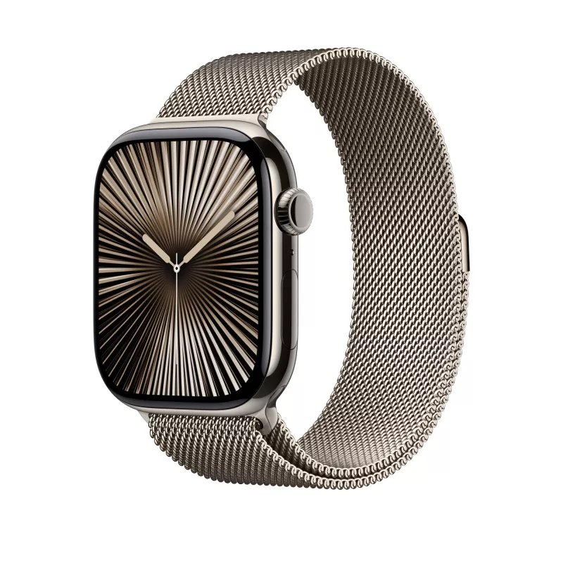 Βραχιόλι Apple 46mm Natural Milanese Loop M/L Titanium