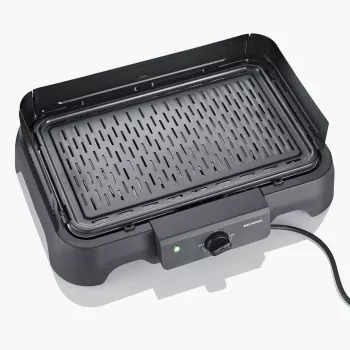 Επιτραπέζια ηλεκτρική ψησταριά SEVERIN PG 8595 — 2000 W, ορθογώνια επιφάνεια ψησίματος, μαύρο