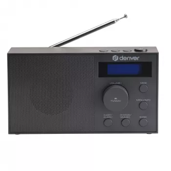 Ραδιόφωνο DENVER DAB-51B — συμπαγές ψηφιακό ραδιόφωνο DAB+/FM/AM, μαύρο
