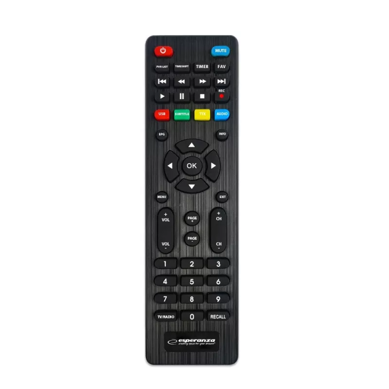 Esperanza EV107R Αποκωδικοποιητής TV Set-Top-Box Καλώδιο μαύρο