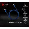 Καλώδιο HDMI Savio GCL-02 1,8 m HDMI Type-A (Standard) μαύρο, μπλε