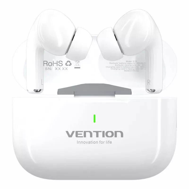 Vention Echo Lite E11 NBVW0 ακουστικά TWS ανοιχτού τύπου (open-ear), Bluetooth, USB-C, λευκά