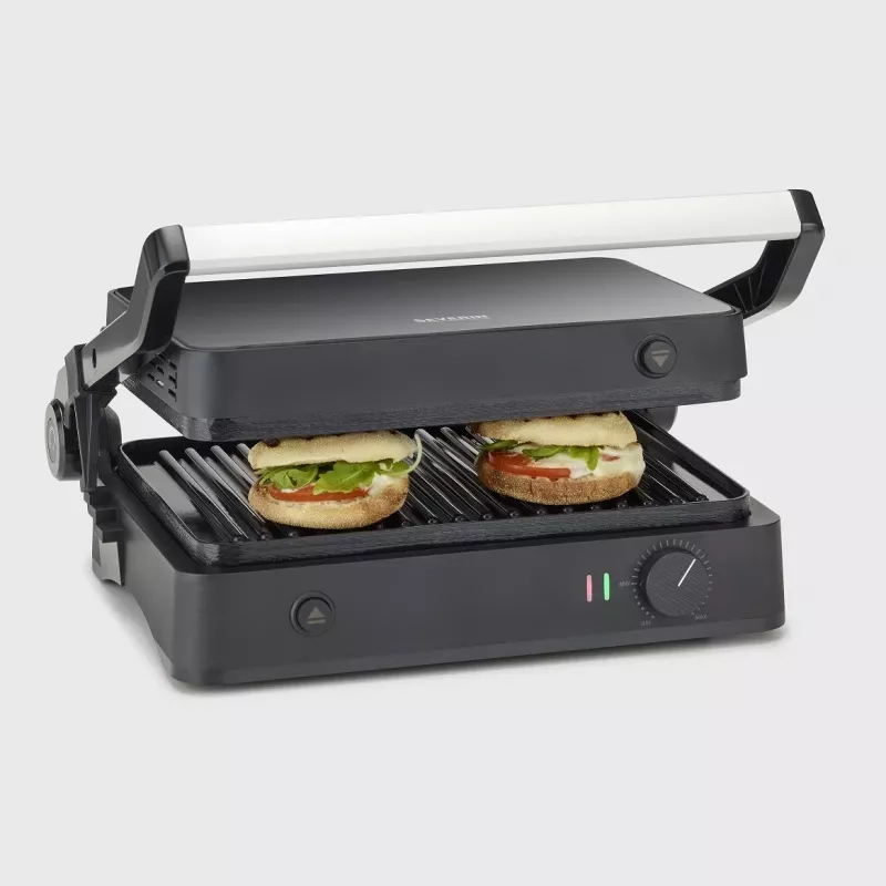 Ψησταριά επαφής Severin KG 2398 μαύρο λευκό 1800W 300x220mm