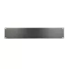Τυφλό πάνελ rack Extralink Front Blank Panel 2U 19 inch μαύρο, χαλύβδινο κουτί