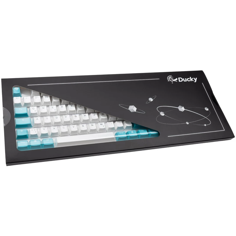 Ducky Σετ Tastenkappen, PBT, ISO (DE) - λευκό/μπλε