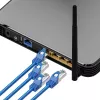 Καλώδιο Patch LAN Extralink Κατ.6A RJ-45 Cat6a 1m Μπλε