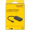 DeLOCK 66045 Προσαρμογέας USB 5 Gbps Type-A σε 2,5 Gigabit LAN RJ45 Μαύρο