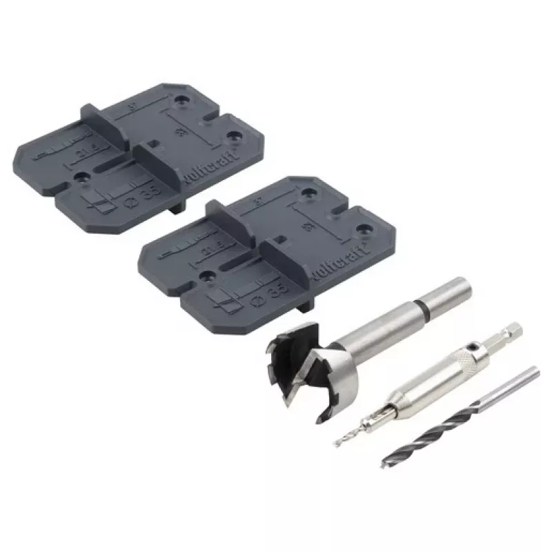 Wolfcraft Σετ τρυπανιών για τρύπες μεντεσέδων 35 mm, 5 τεμ. (4656000)