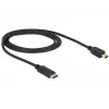 Καλώδιο USB DeLOCK 83603 USB 2.0 1m USB C Mini-USB B μαύρο