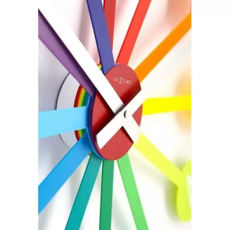 NeXtime Ρολόι 2995di Colour Guide, Ø 60 cm, Επιτοίχιο, Πολύχρωμο
