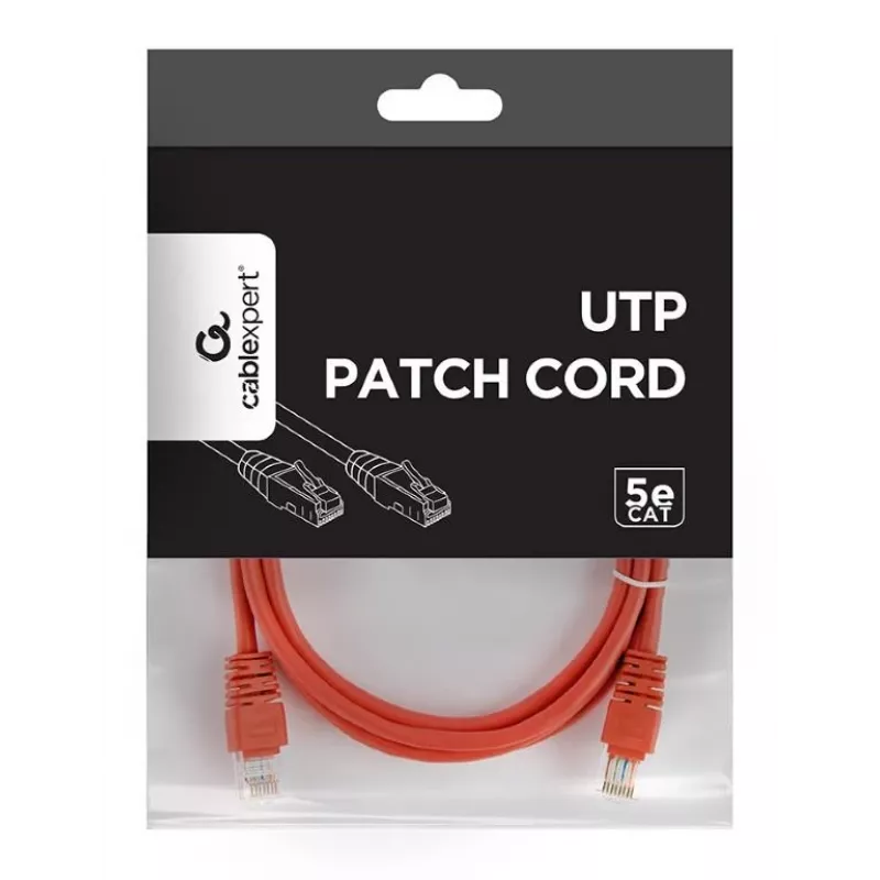 Καλώδιο patch CAT5E UTP 1,5m/ΚΟΚΚΙΝΟ PP12-1.5M/R Gembird