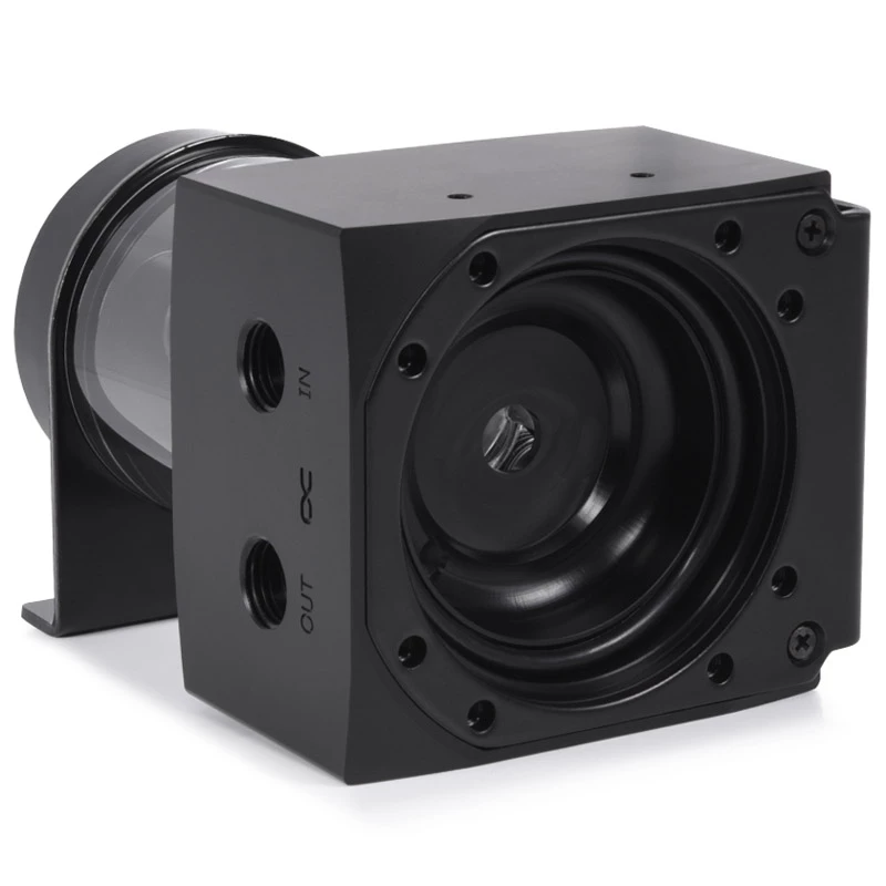 Alphacool Core 100 Aurora 15393 δοχείο, D5/VPP, ARGB, ακετάλη/ακρυλικό, μαύρο