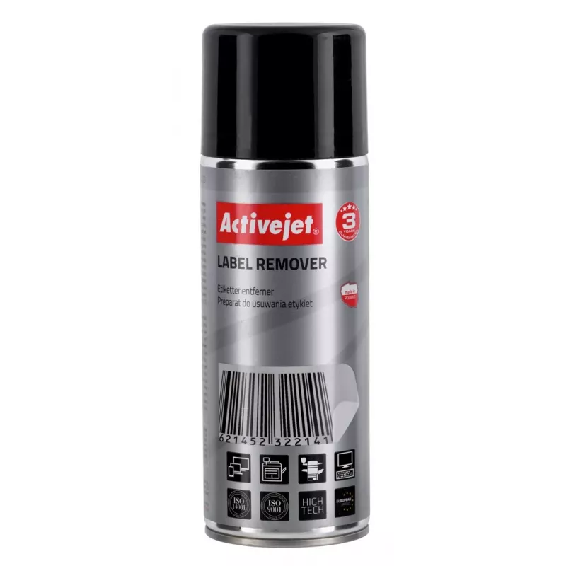 Σπρέι αφαίρεσης ετικετών ActiveJet AOC-400 400 ml — δοχείο σπρέι, πολύχρωμο, χωρίς εφαρμογή βούρτσας