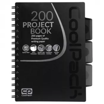 Σπιράλ μπλοκ A5 Coolpack μαύρο