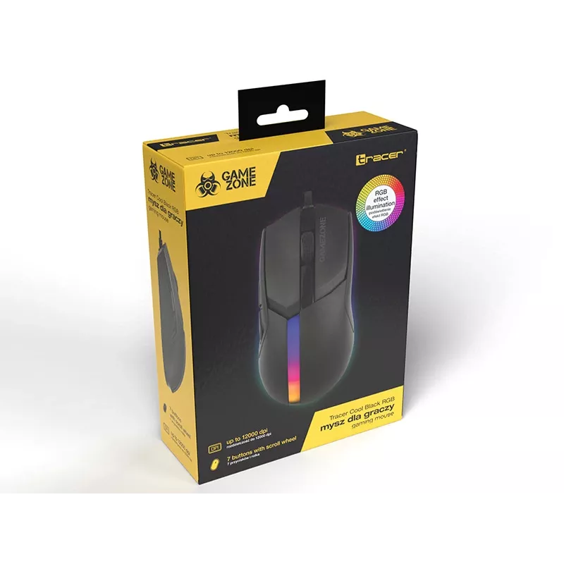 Ποντίκι Tracer 47416 Gamezone Cool Μαύρο RGB USB